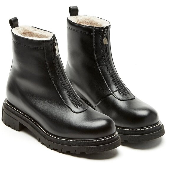 NEW La Canadienne Delta Shearling lined boots, Womens size 10 in Black - Picture 1 of 7